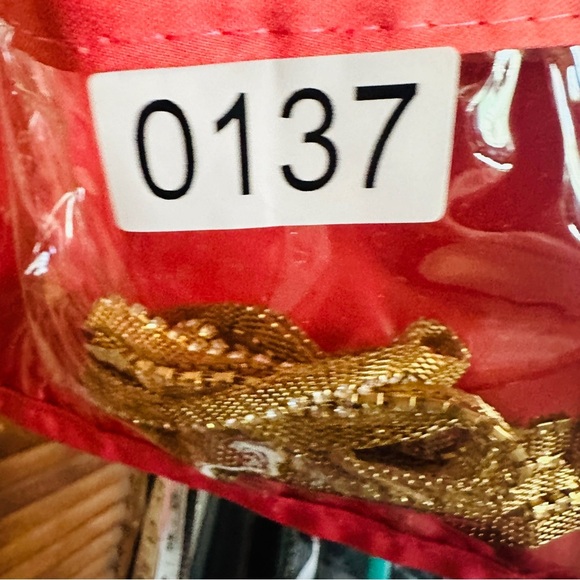 Retro Mesh 3 Chain Necklace Rhinestone Accent Layers Gold Tone Disco Glam 20” - Picture 11 of 11